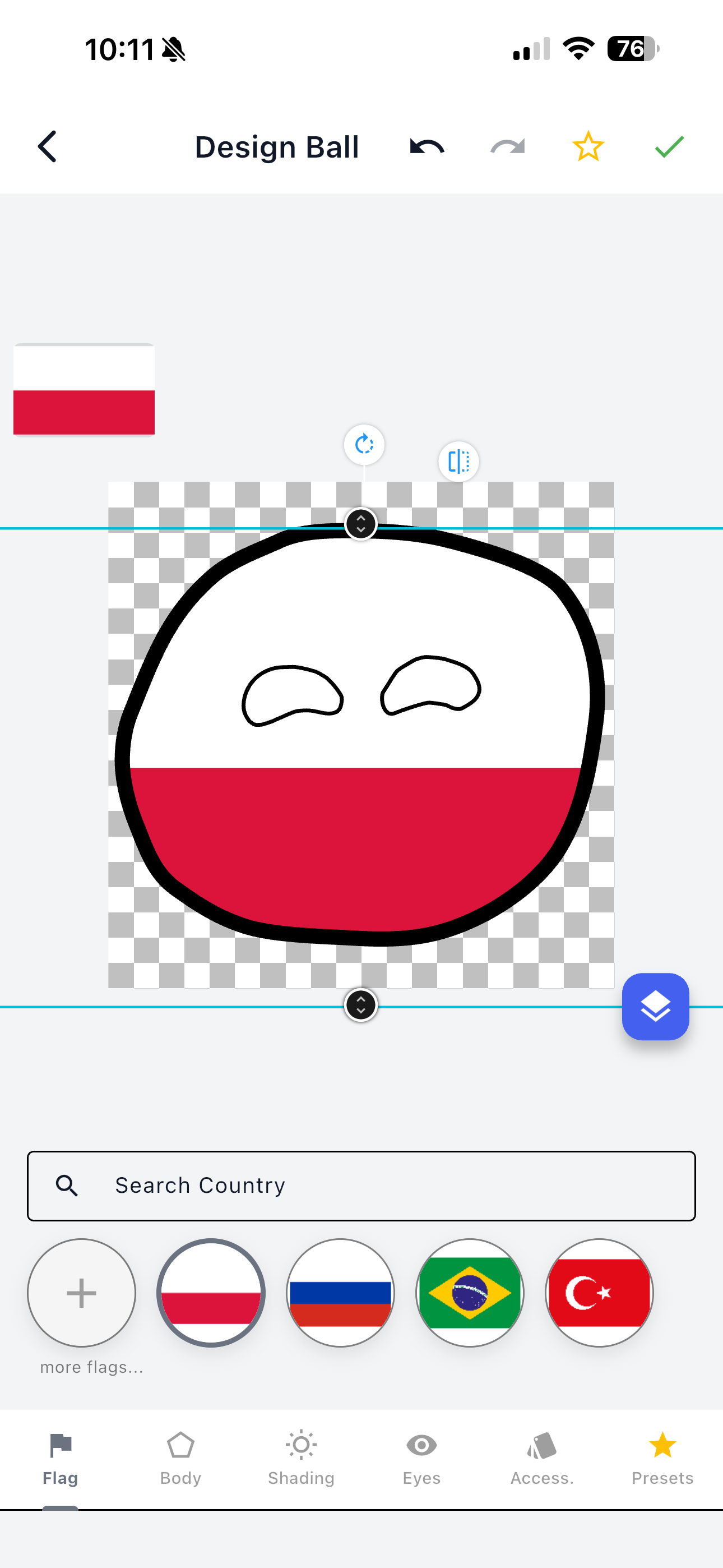 Design Ball flag picker